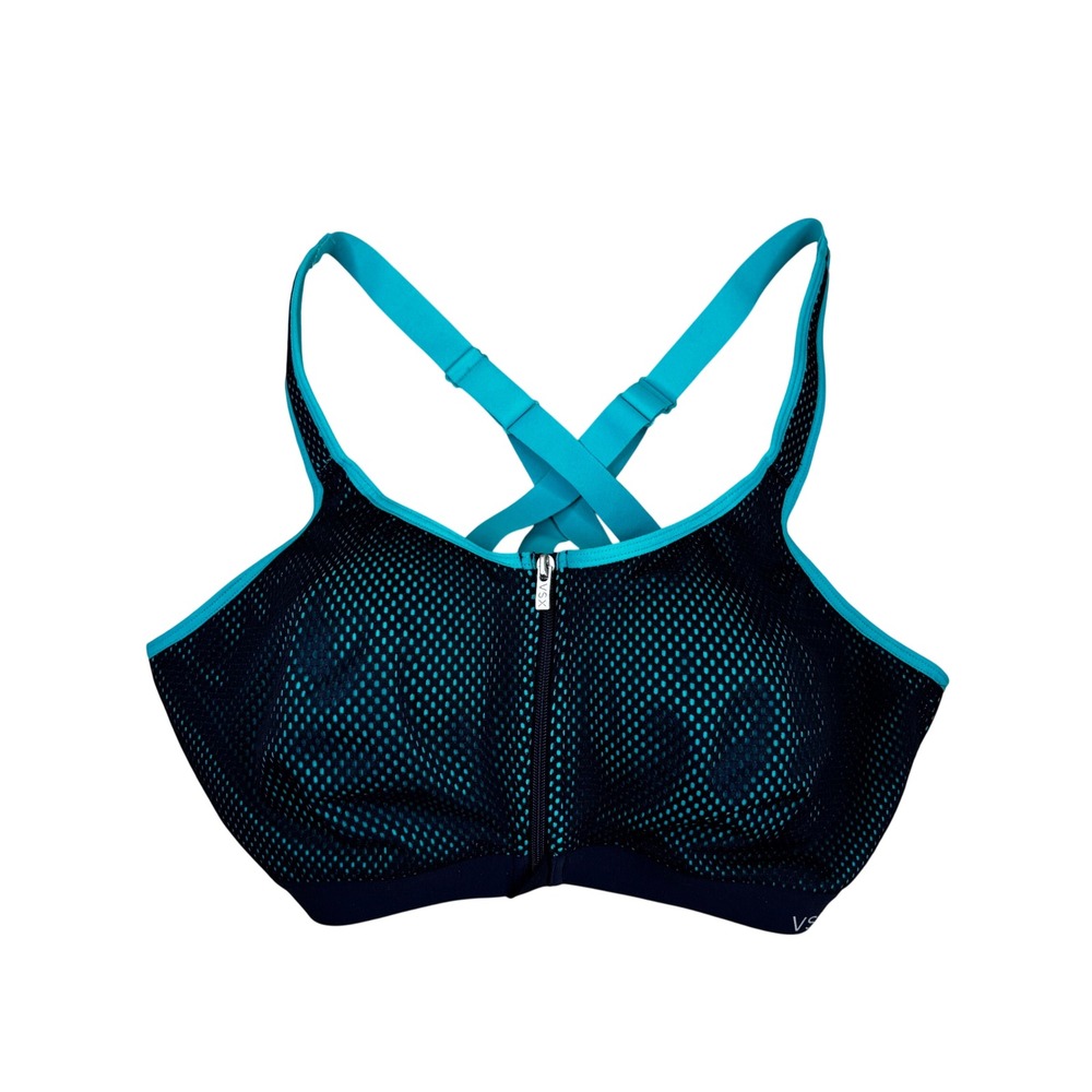 Victoria's Secret VSX Sport Knockout Front Close Sports Bra Teal 36D